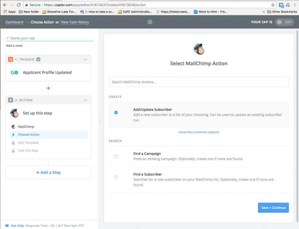 update record airtable update mailchimp zapier